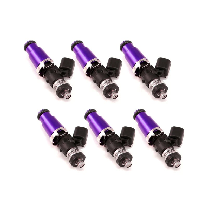 Injector Dynamics ID2000, for R32, R33, R34 / RB26. 11mm (blue) adapter tops. Denso lower. Set of 6.