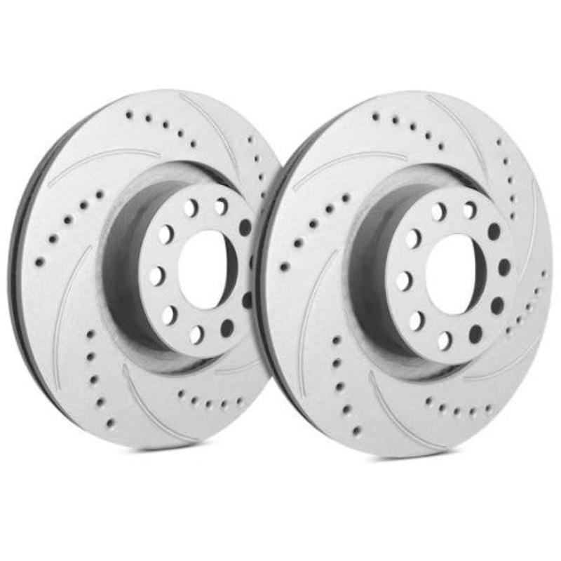 SP Performance Drilled and Slotted Brake Rotors – Front