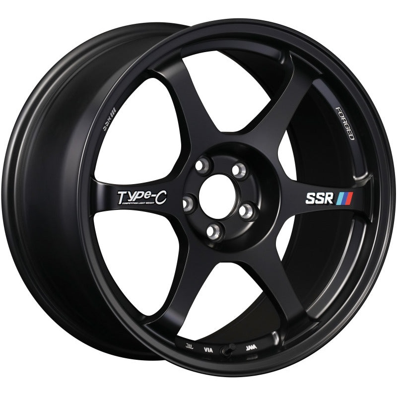 SSR Type-C Forged 18×10.5 +15 5/114.3 – Sprint Black Wheel