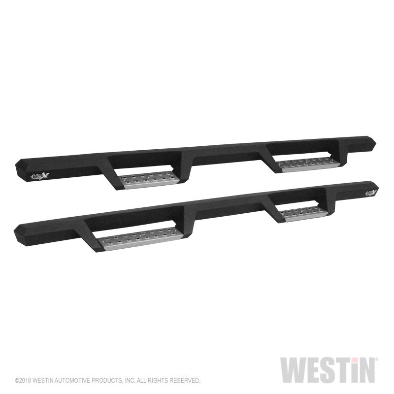 Westin 05-20 Tacoma Double Cab HDX Stainless Drop Nerf Step Bars Textured Black | 56-127752