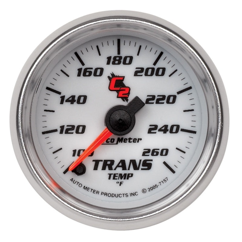 Autometer C2 52mm 100 – 260 Deg. F Electronic Trans Temp Gauge