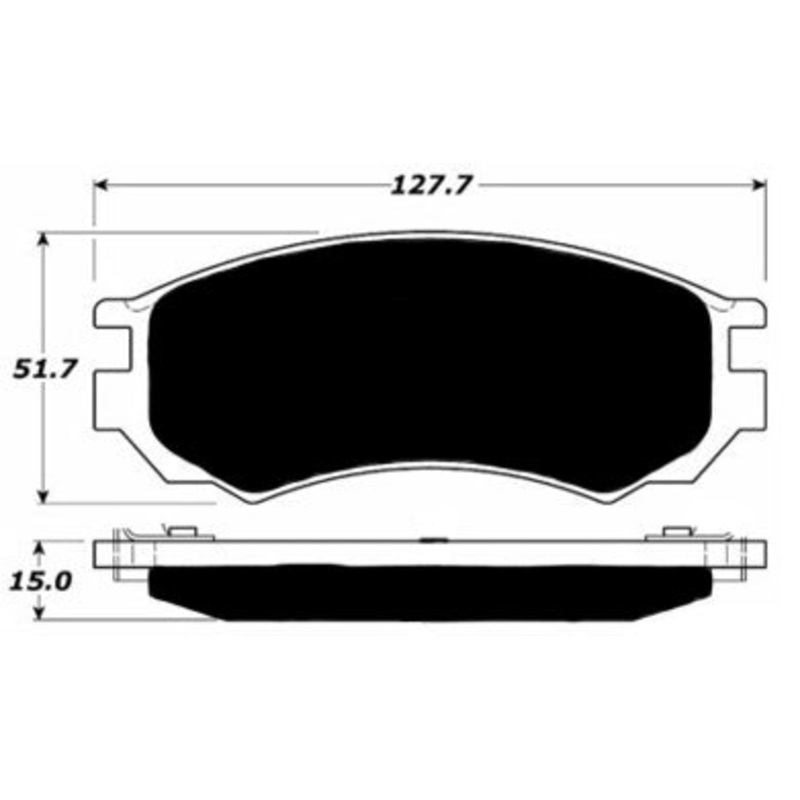 Porterfield Brake Pads for 1992 NISSAN NX Coupe SE w/o ABS