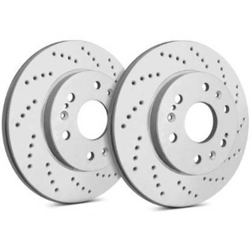 SP Peformance Cross Drilled Rotors – Front