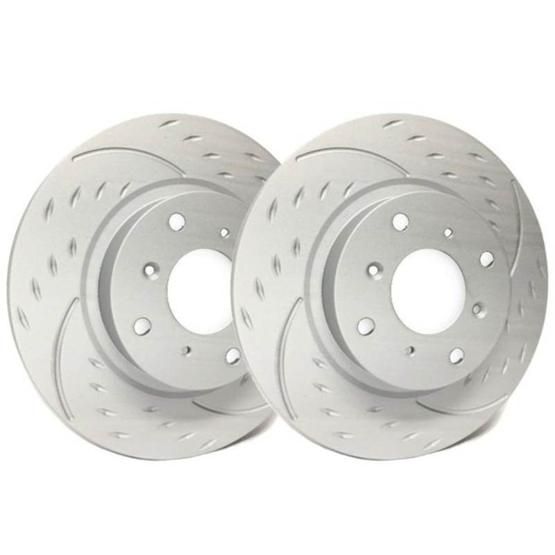 SP Performance Diamond Slotted Brake Rotors – Front