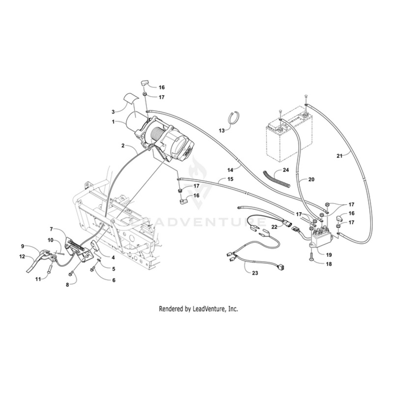 Winch,V5000 By Arctic Cat