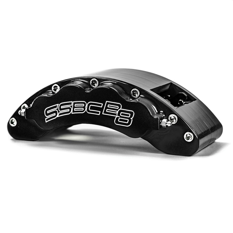American Made B8-Barbarian 8-Piston Rear Caliper Assembly W/Pads. Black CPA-22288B