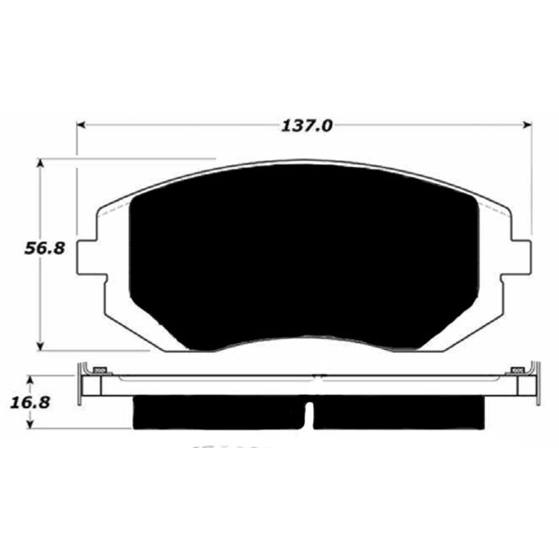 Porterfield Brake Pads for 2010 SUBARU FORESTER 2.5XT Turbo