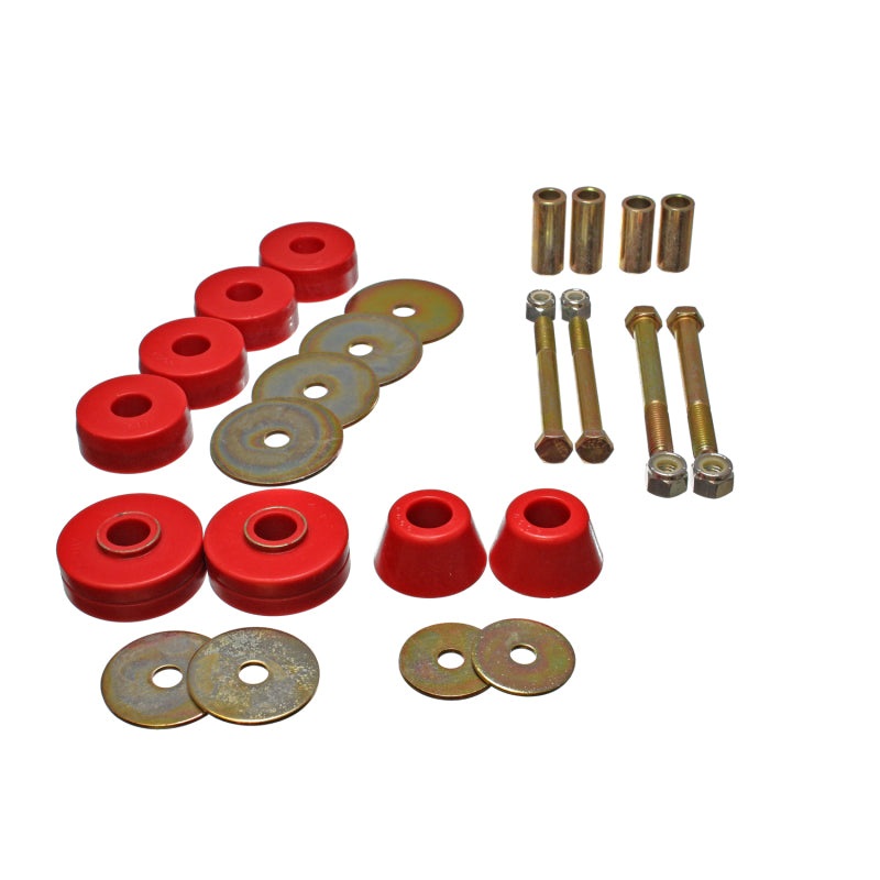 Energy Suspension Chevy Pickup Body Mounts – Red