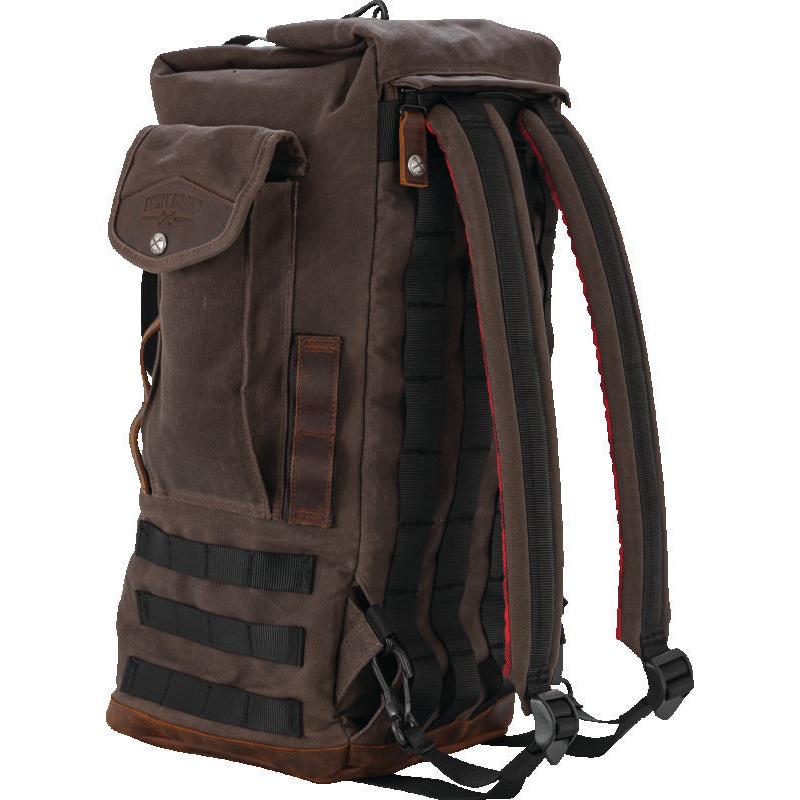 Burly Brand Voyager Sissy Bar Backpack – Dark Oak