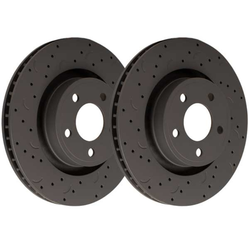 Hawk Talon Drilled and Slotted Rotors – Pair – Rear