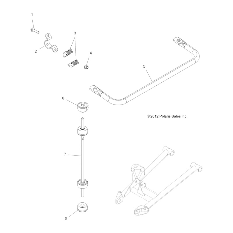 Stabilizer Bar Linkage Assembly by Polaris
