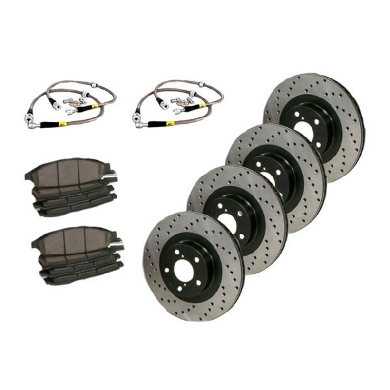StopTech 6/02-08 Nissan 350Z Brembo Brakes Slotted Sport Brake Kit