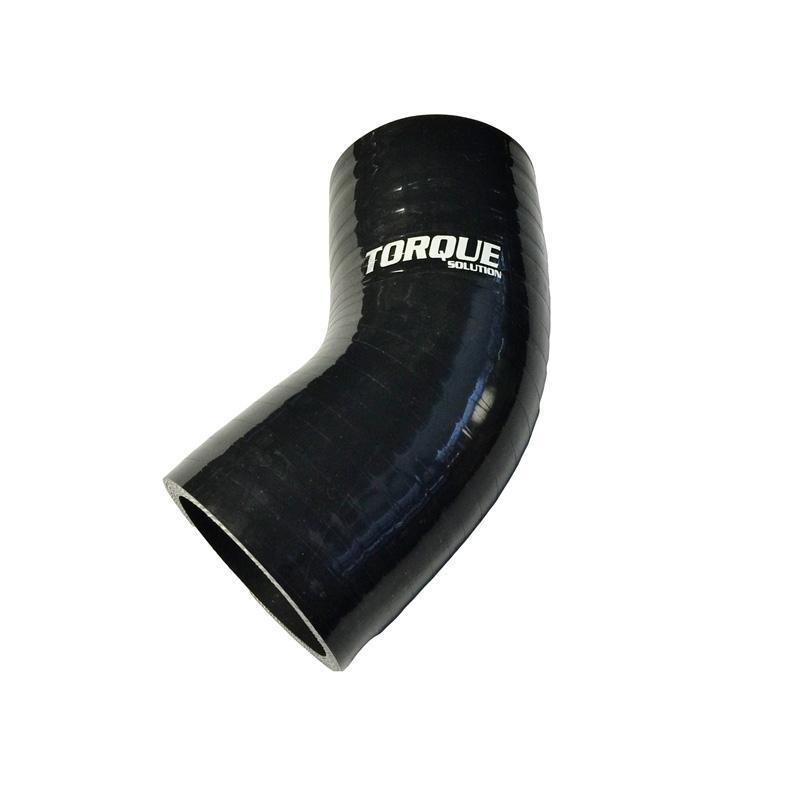 Torque Solution 45 Degree 2.25″ Silicone Elbow – Black (TS-CPLR-45D225BK)