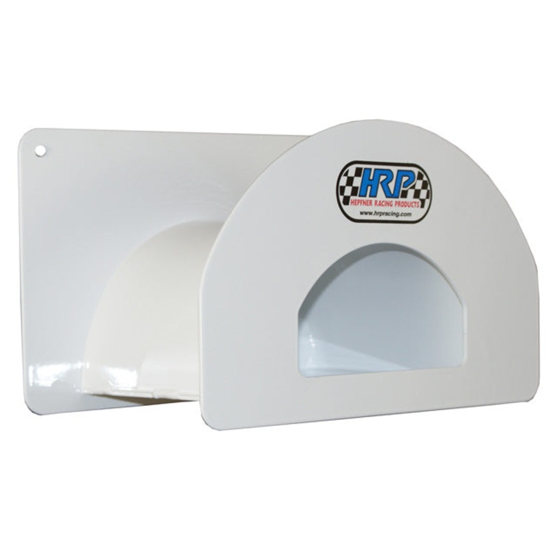 Air Hose Rack with Cubby Hole, White