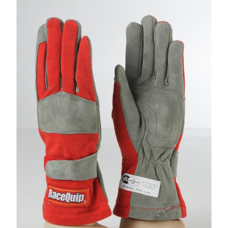 RaceQuip Red 1-Layer SFI-1 Glove – Medium
