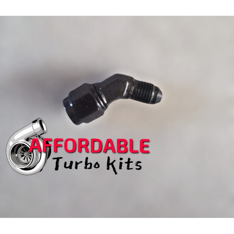 4an 45 degree fitting for oil feed line adapter