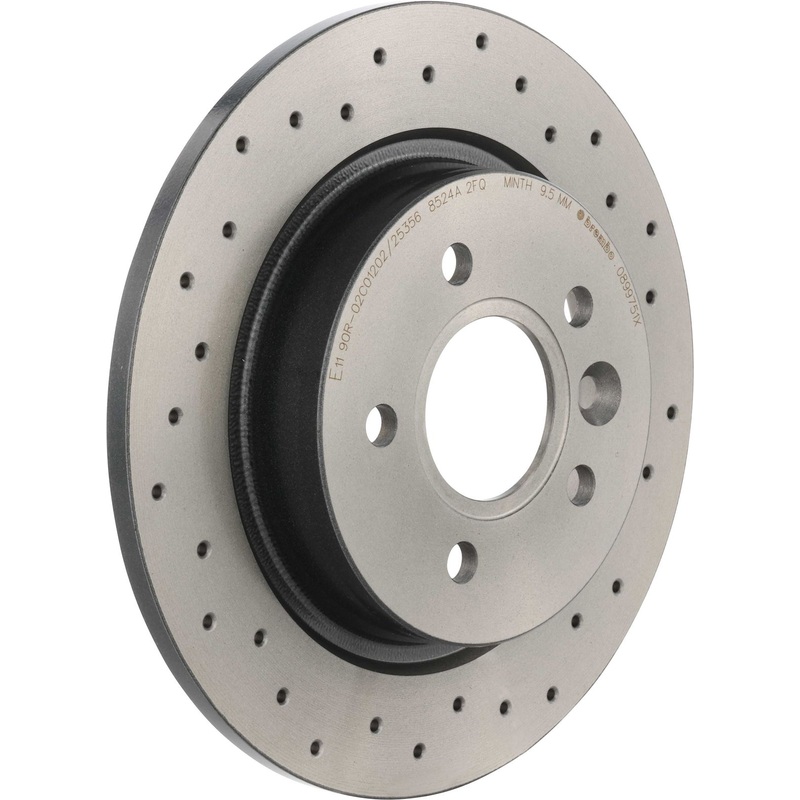 XTRA Drilled Rear Disc Brake Rotor – 08.9975.1X