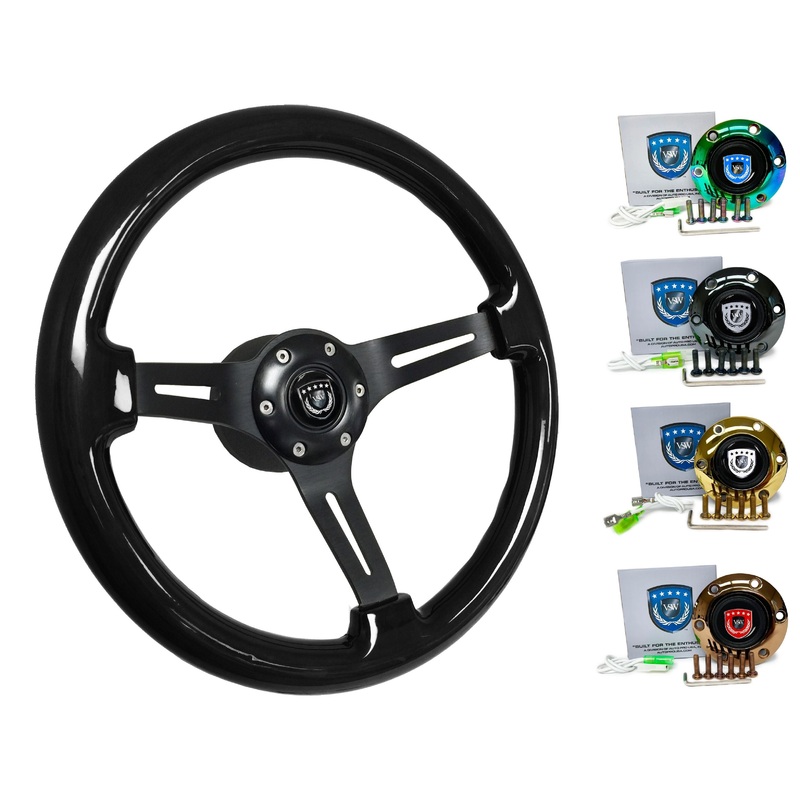 2012+ Subaru BRZ Steering Wheel Kit | Black Ash Wood | ST3073