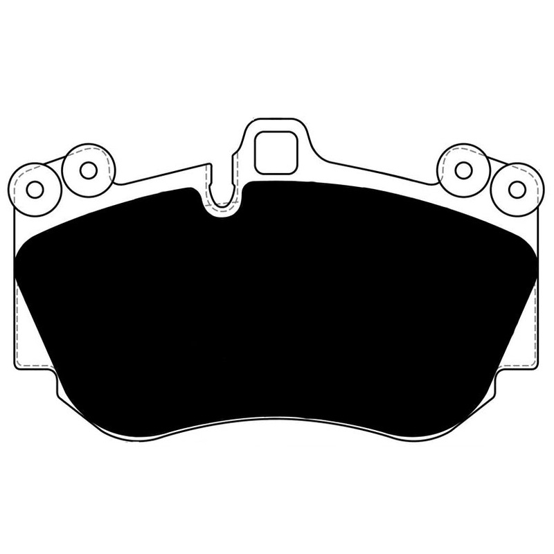 Porterfield Brake Pads for 2007 PORSCHE CAYENNE w/380mm Front Rotor