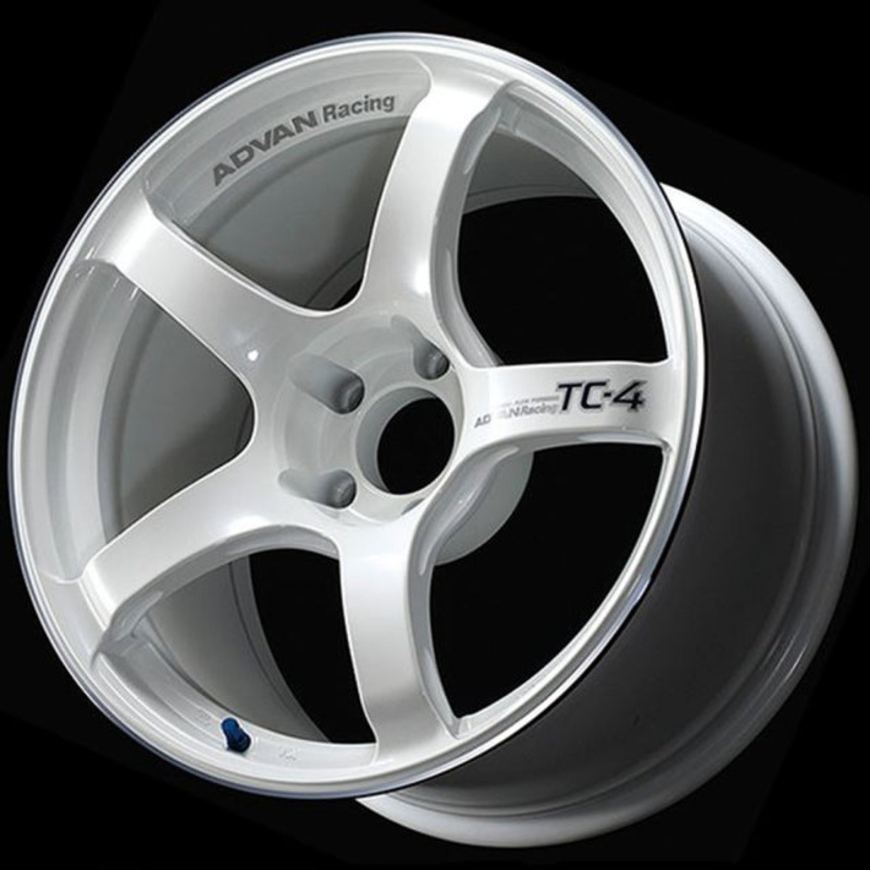 Advan TC-4 Wheel – 18×8.0 +45 | 5×114.3 | Racing White Metallic & Ring