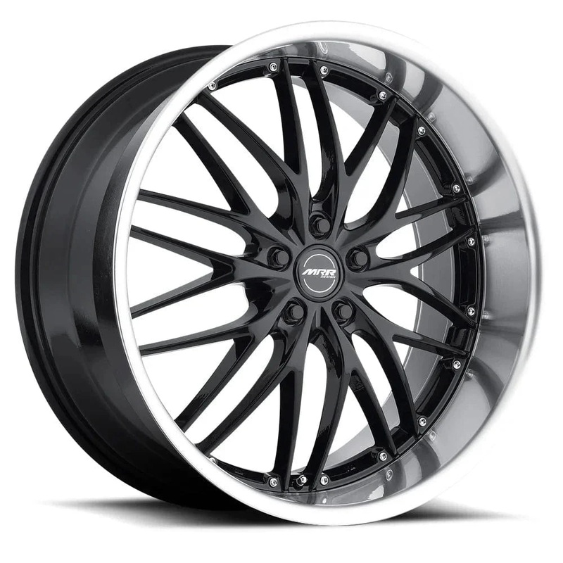 MRR RW2 20″ 5×100/5×120.7 Black Chrome Lip