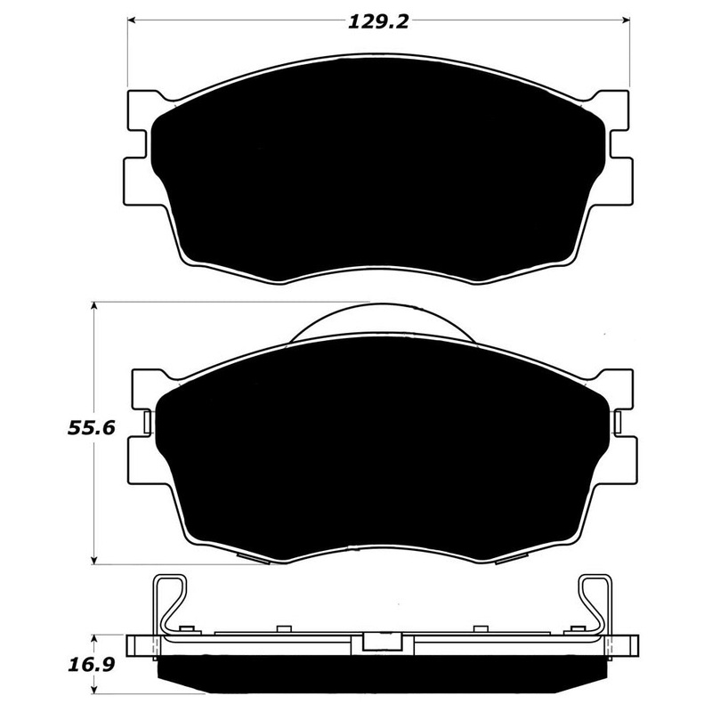 Porterfield Brake Pads for 2010 HYUNDAI ACCENT