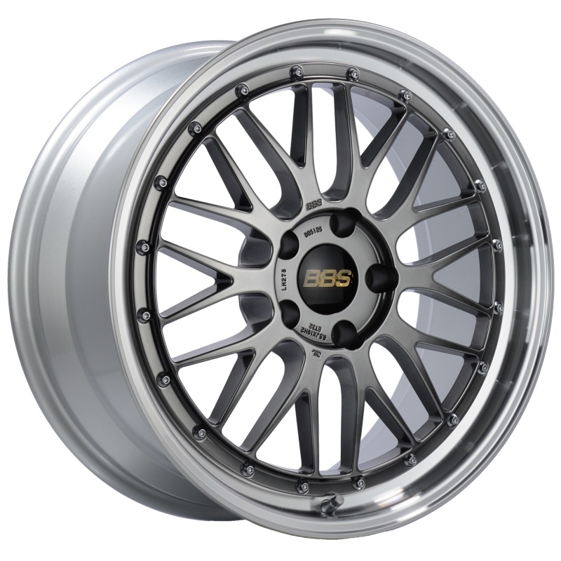 BBS LM 19×8.5 5×120 ET32 Diamond Black Center Diamond Cut Lip Wheel -82mm PFS/Clip Required