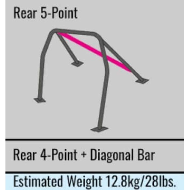 Cusco D1 Chromoly 2-Pssgr 5-PT Roll Cage Nissan Z33 350Z JDM Version (S/O/No Cancel) CUSCO BLUE