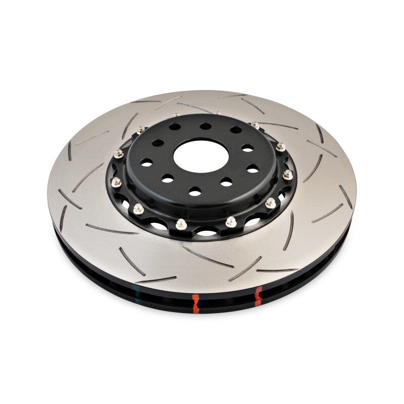 DBA 04-07 STi/2017 BRZ w/Perf. Pkg. 10 Hole Front Slotted 5000 Series 2/PC Rotor Assembled w/Blk Hat