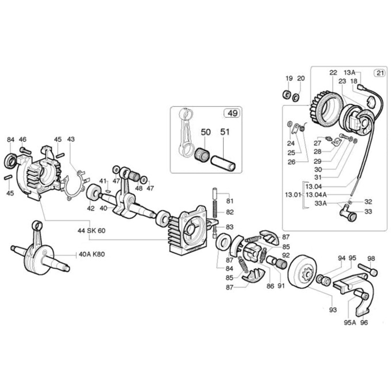 41. (NORM-041-01) K80 Magneto Woodruff Key