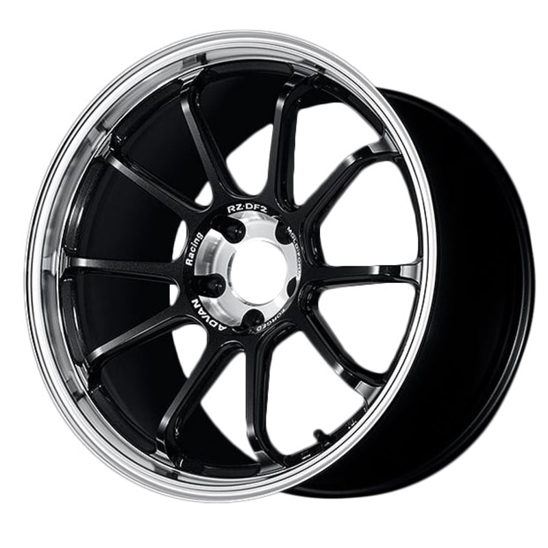 Advan RZ-DF2 Wheel (C-2 Concave) – 20×9.5 +45 | 5×114.3 | Diamond Cut & Racing Titanium Black