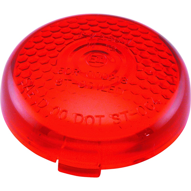 Bikers Choice Replacement Honycomb Red Lens For LED Bullet Turn Signal