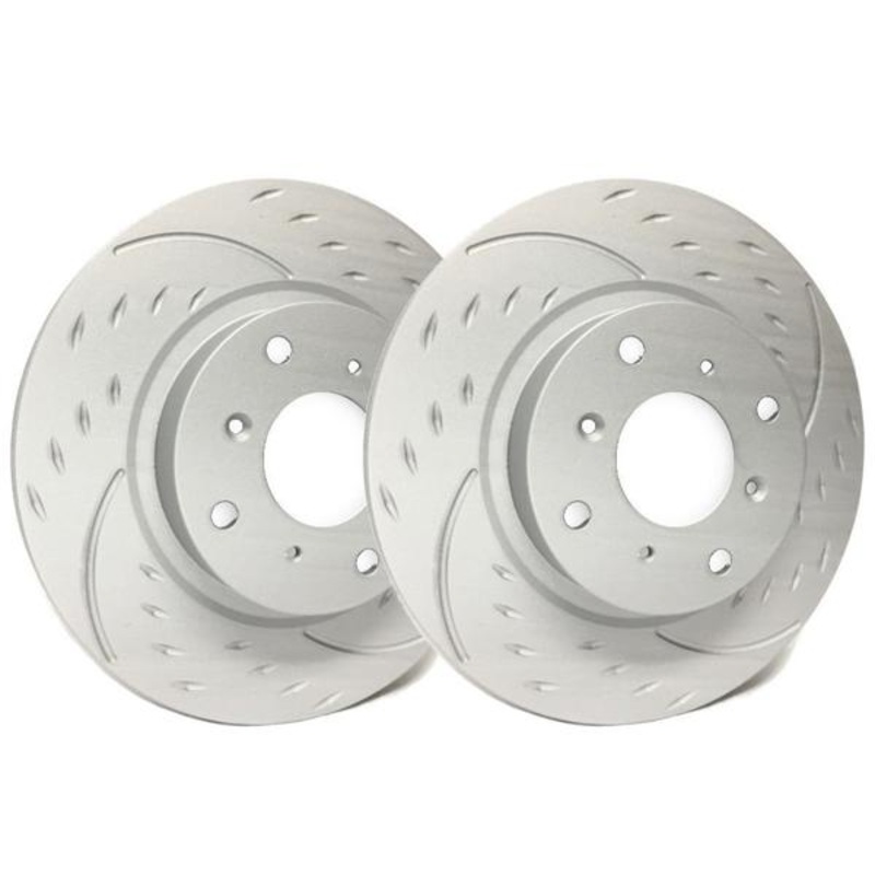 SP Performance Diamond Slotted Brake Rotors – Rear