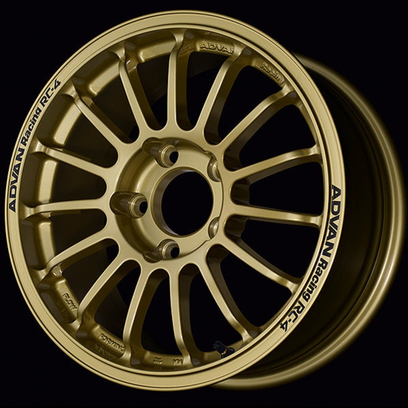 Advan RC-4 Wheel – 15×6.5 +38 | 4×100 | Rally Gold