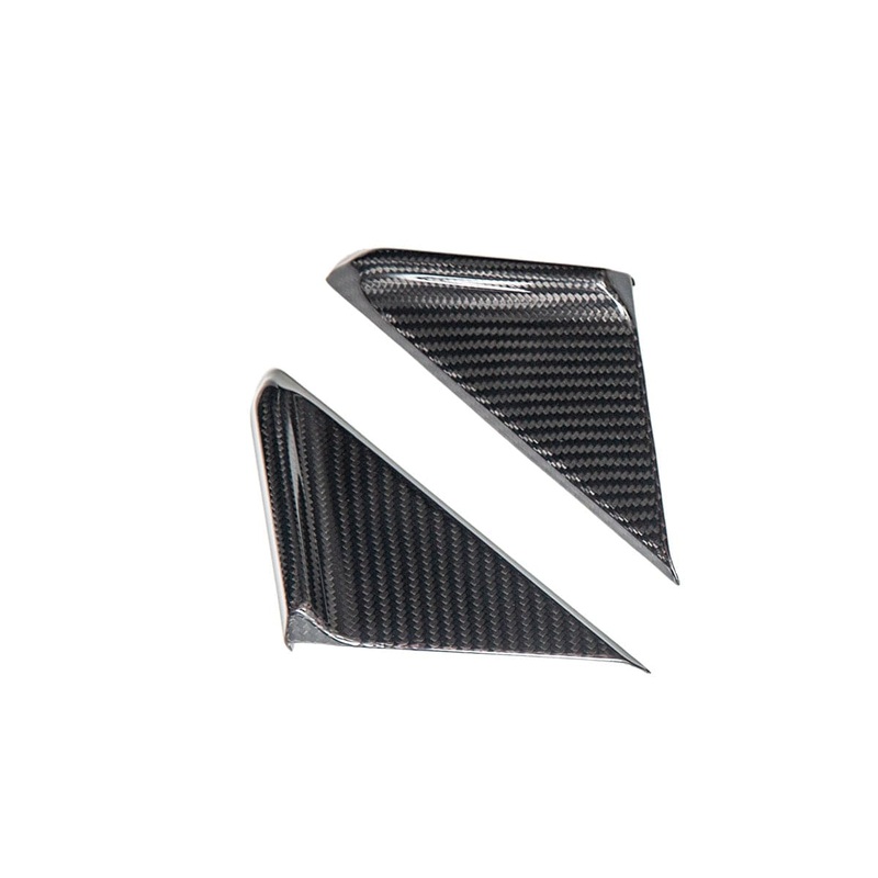 AutoTecknic Dry Carbon Side Mirror Wind Deflector Set – Porsche 992