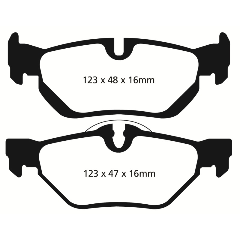 EBC 13+ BMW X1 2.0 Turbo (28i) Redstuff Rear Brake Pads
