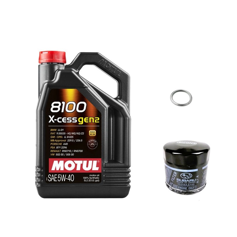 Motul 8100 5W-40 X-Cess Oil and Filter Kit – 02-14 WRX / 04-21 STI