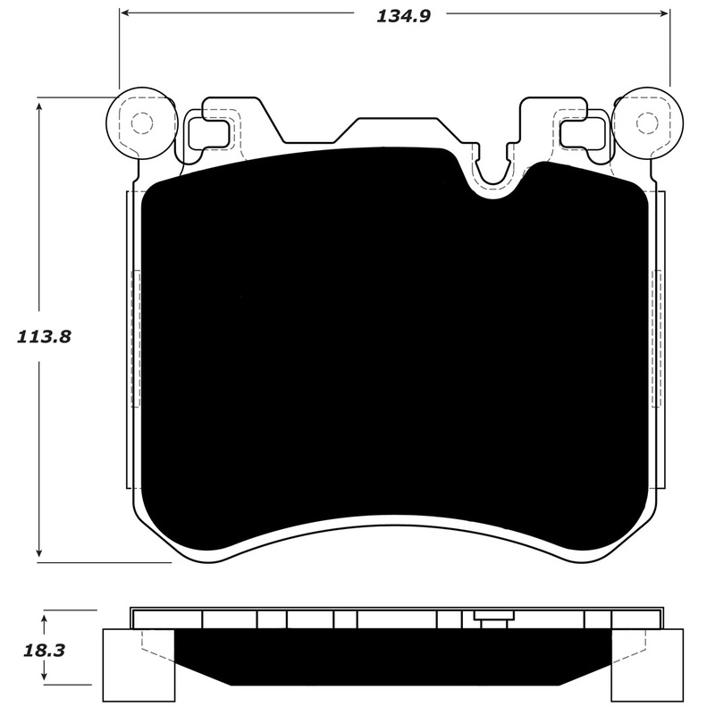 Porterfield Brake Pads for 2014 BMW X6 M