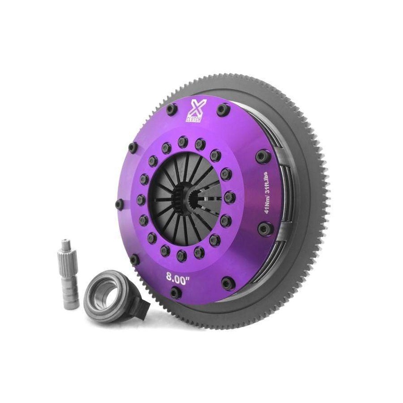 XClutch Clutch Kit 8in Twin Sprung Ceramic Clutch Discs w/ Flywheel WRX 2006-2014 | XKSU20522-2B