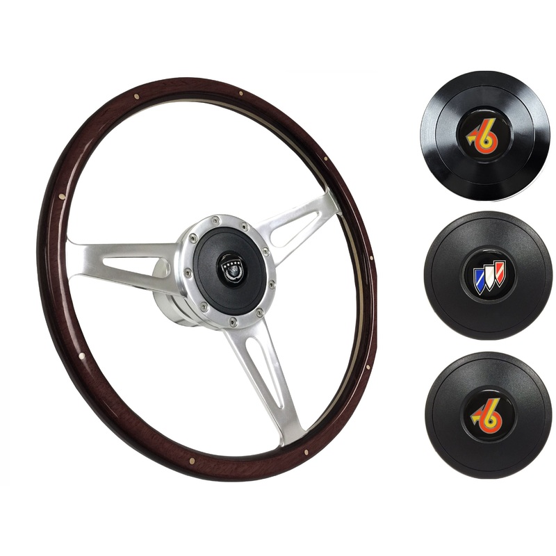 1969-89 Buick Telescopic Steering Wheel Kit | Deluxe Espresso Wood | ST3053A