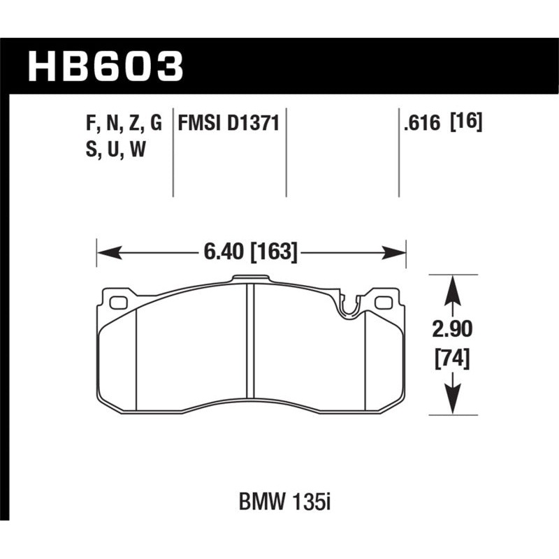 Hawk 08-13 BMW 1-Series HPS 5.0 Front Brake Pads