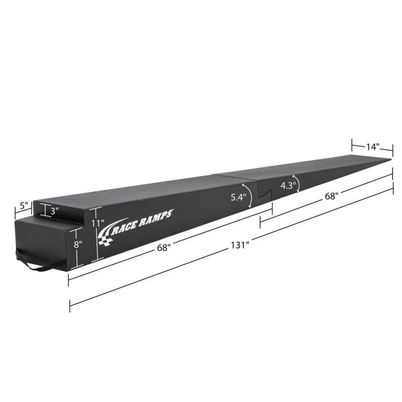 Race Ramps 11in. Two-Piece Trailer Ramps – 5.4 Degree Approach Angle