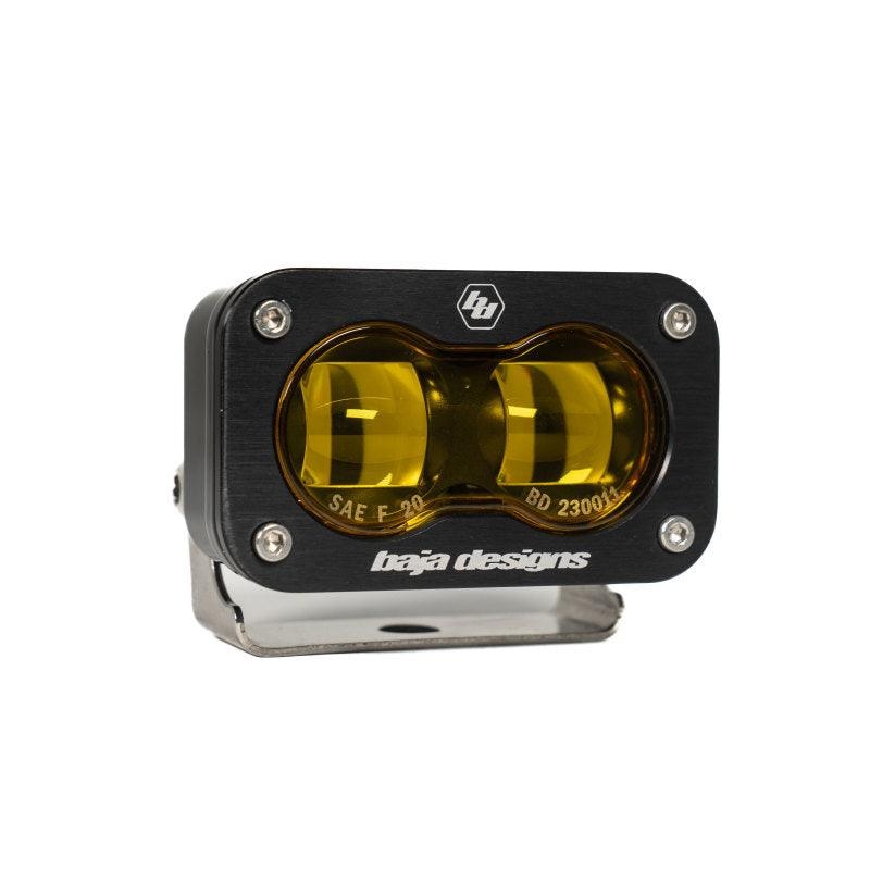 Baja Designs 21-22 Ford Bronco w/Steel Bumper S2 SAE Sportsmen Fog Pocket Light Kit – Amber