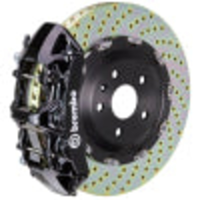 Brembo 24+ BMW M30i/530i xDrive Front GT BBK 6 Piston Cast 380×34 2pc Rotor Drilled – Black