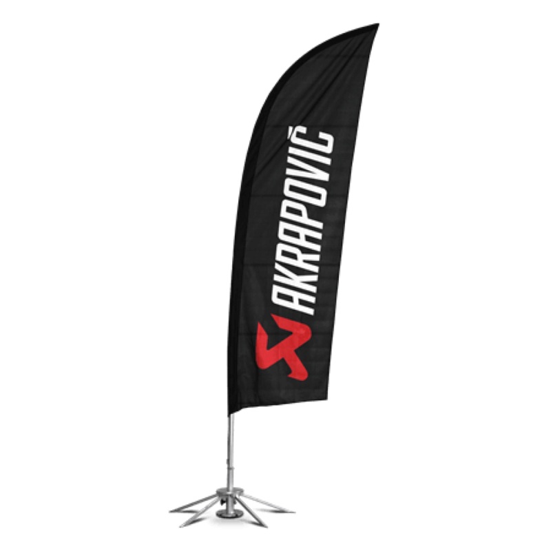 Akrapovic Self-standing flag set with tent flag kit