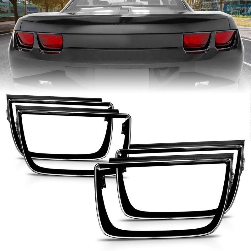 ANZO 2010-2013 Chevrolet Camaro Taillight Bezels – 4pc Gloss Black