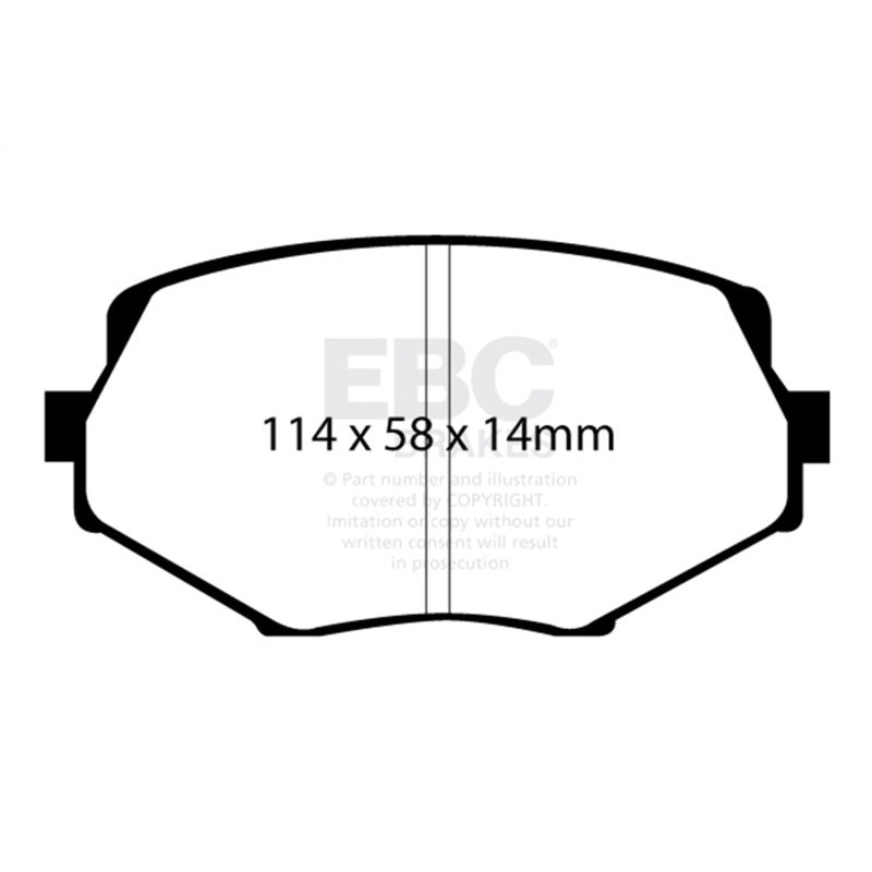 EBC 94-01 Mazda Miata MX5 1.8 Redstuff Front Brake Pads