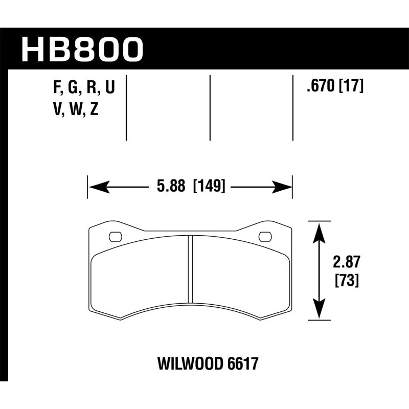 Hawk ER-1 Motorsports Brake Pads