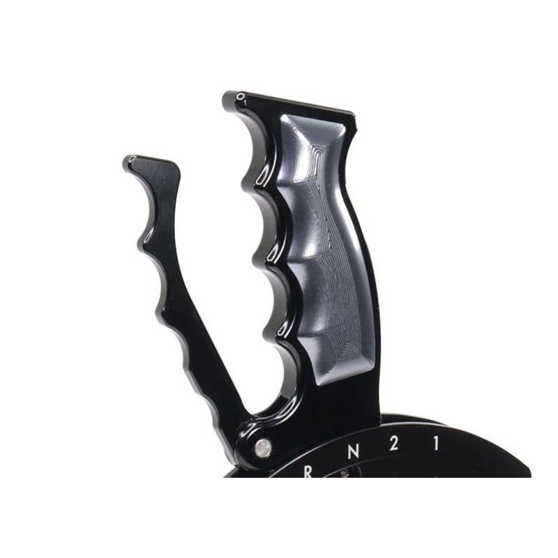 Operator Billet Grip Insert Set Gunmetal Gray 16-143-01