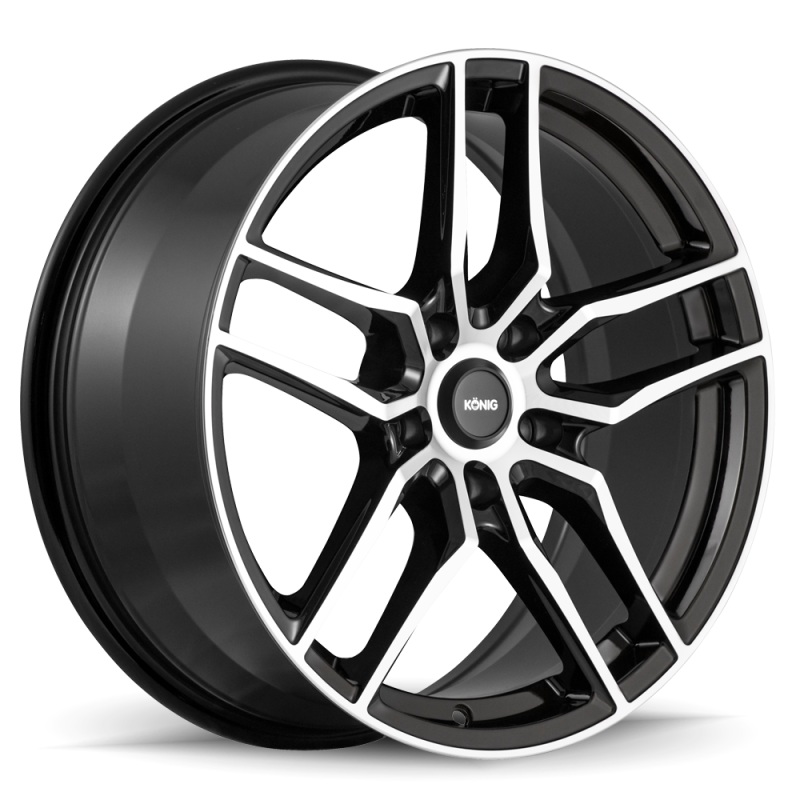 Konig Intention 20×8.5 5×114.3 ET40 Gloss Black / Machine Face